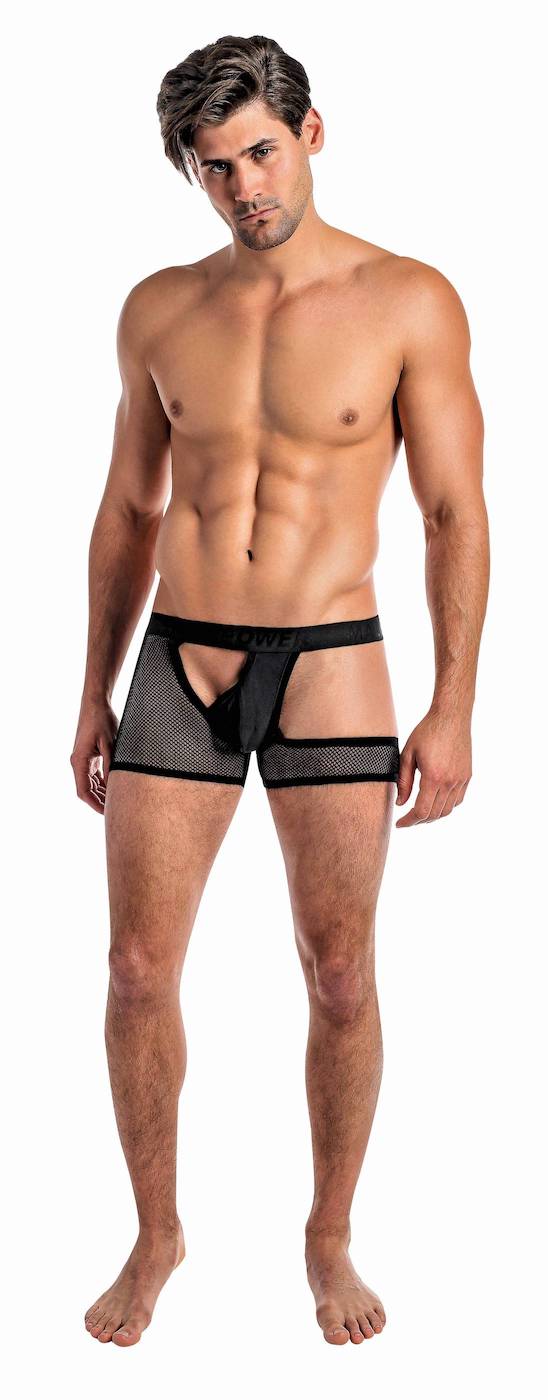 MP128231 Malepower Half Moon Short - Black