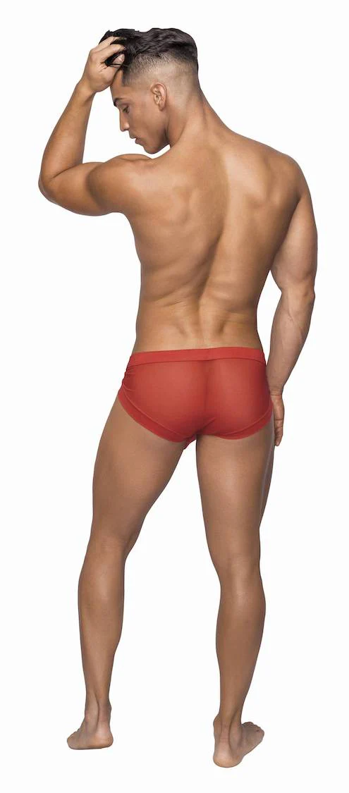 MP129236 Malepower Micro Mini Hose Short - Red - Image 2