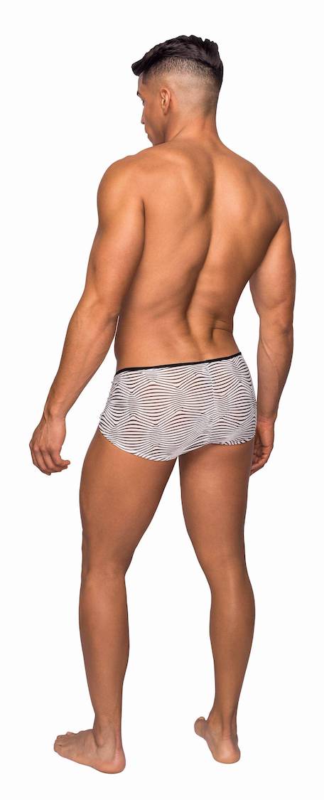 MP130234 Malepower Micro Mini Short - Black/White - Image 2