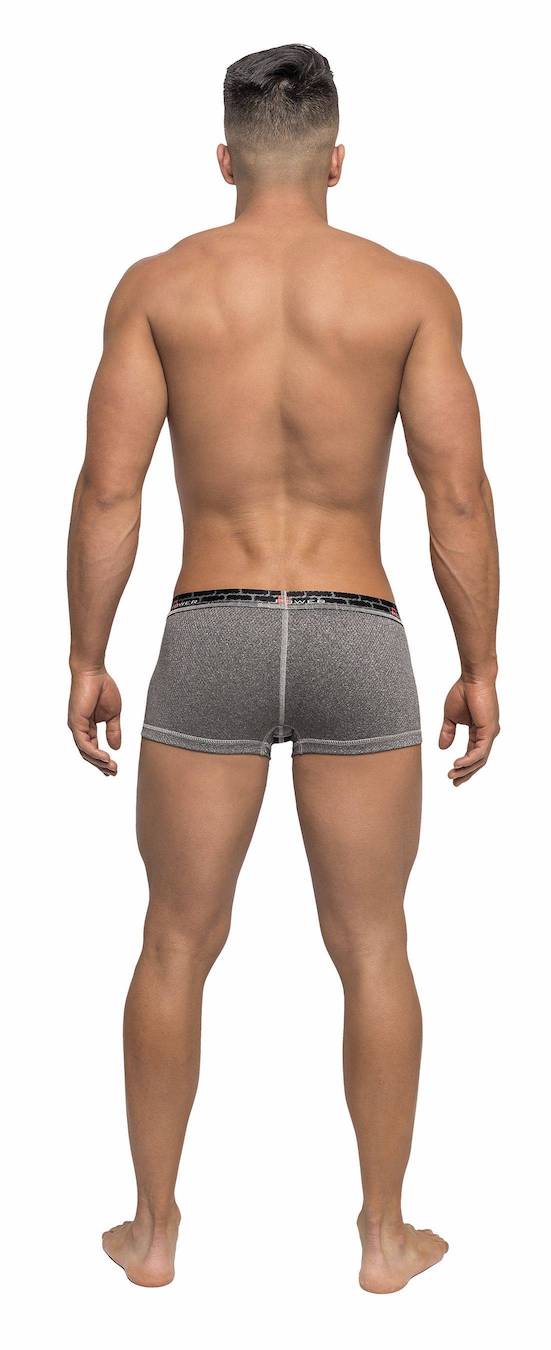 MP133237 Malepower Mini Short Reversible - Black/Grey - Image 2