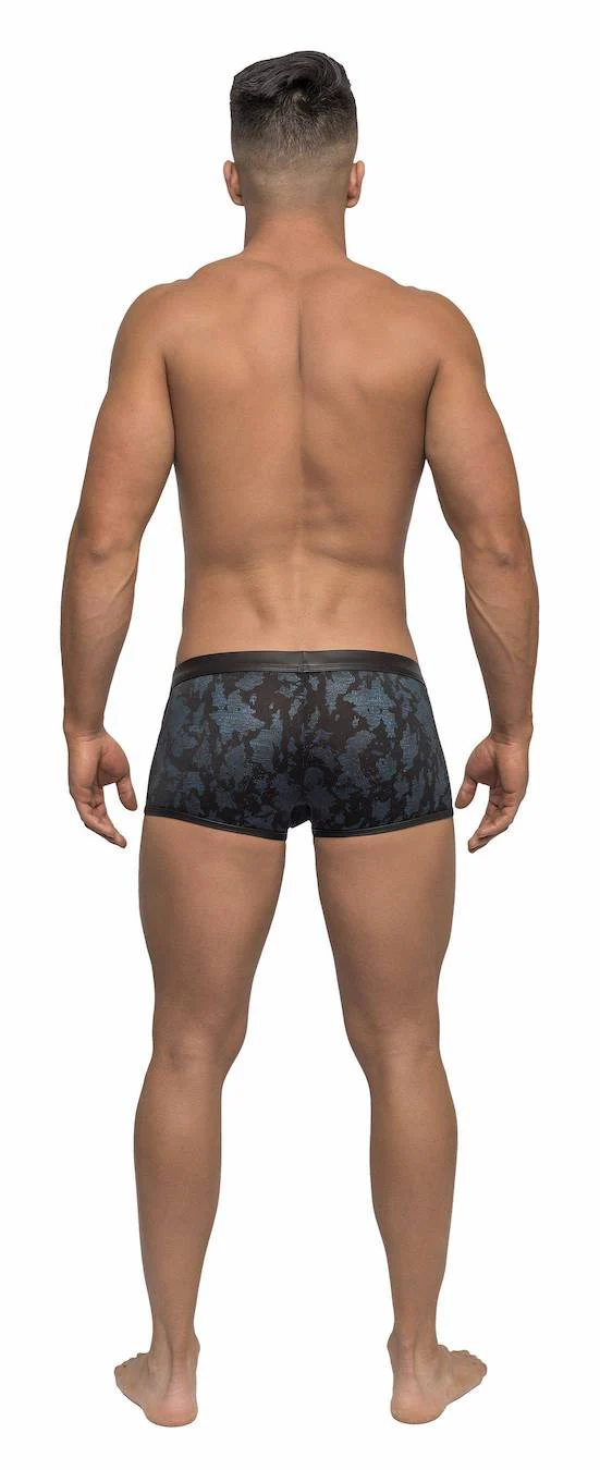 MP134238 Malepower Strappy Short - Blue/Black - Image 2