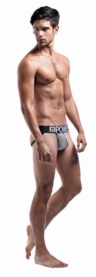 MP389215 Malepower Jock - White/Black