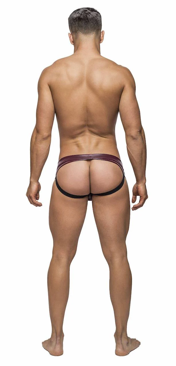 MP394242 Malepower Panel Jock - Burgundy - Image 2