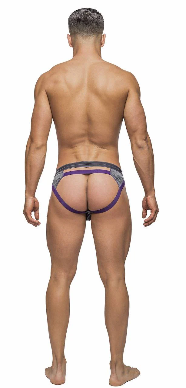 MP411244 Malepower Cutout Thong - Grey - Image 2