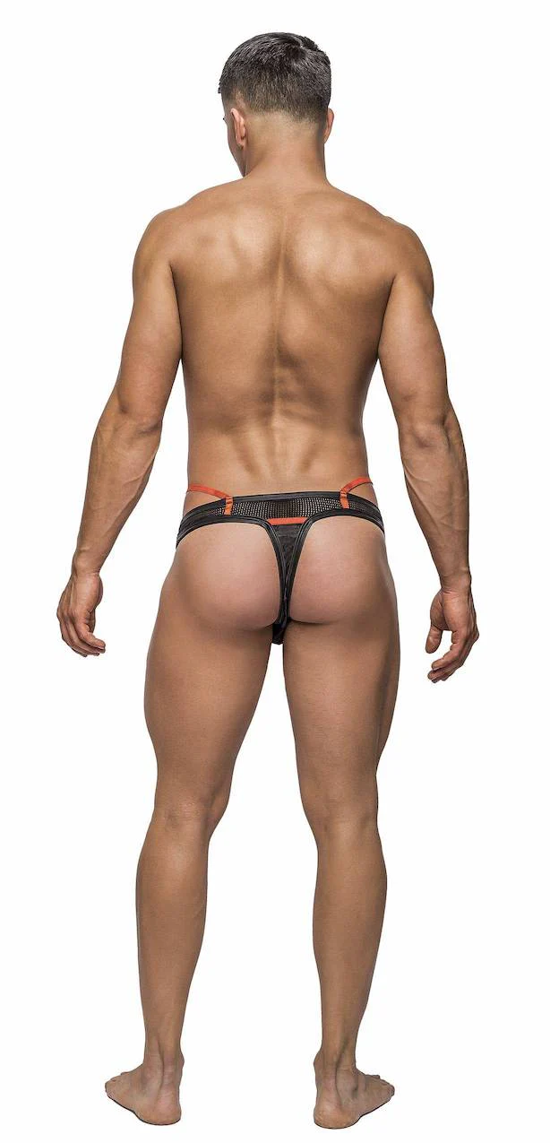 MP412243 Malepower Sport Strap Thong - Black - Image 2