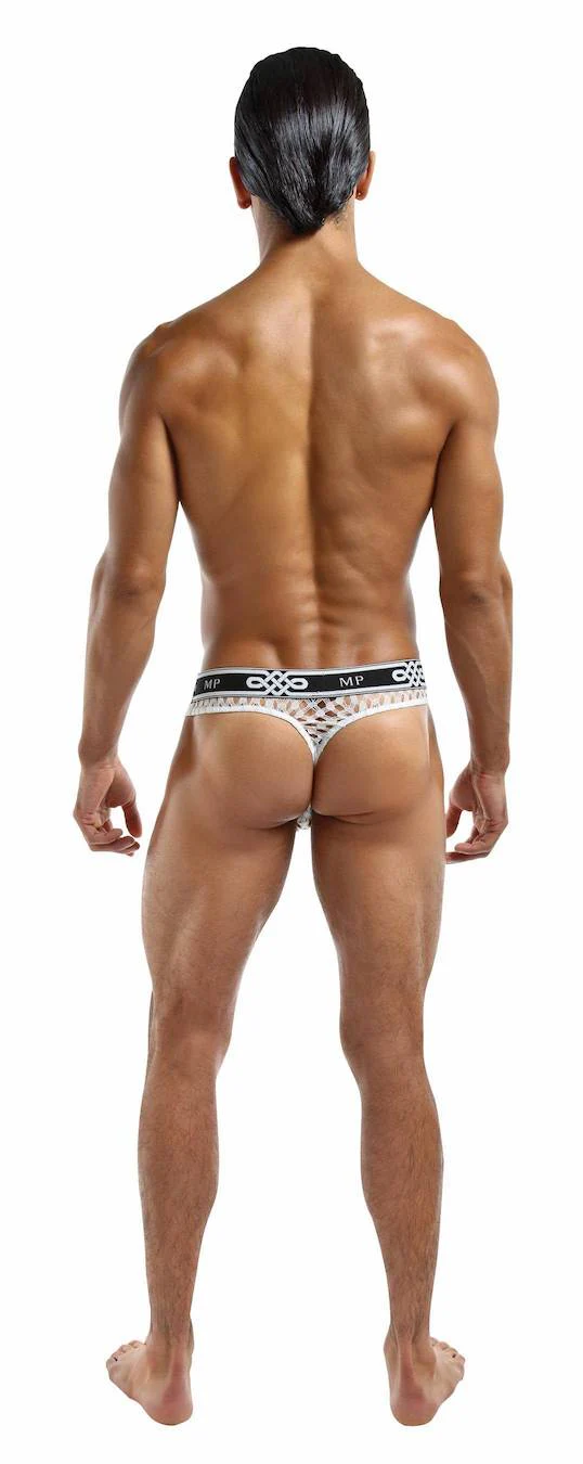 MP438223 Malepower Lo Rise Thong - White - Image 2