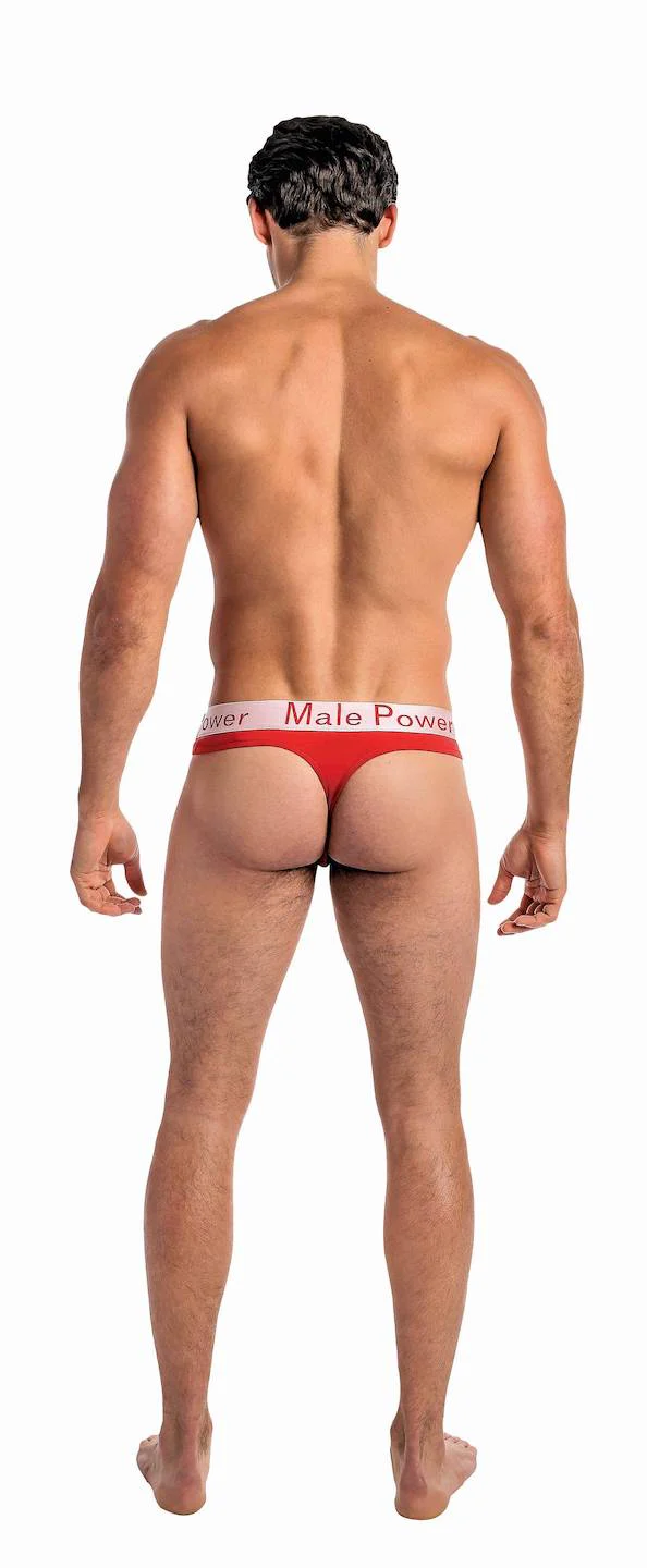 MP438227 Malepower Lo Rise Thong - Red - Image 2