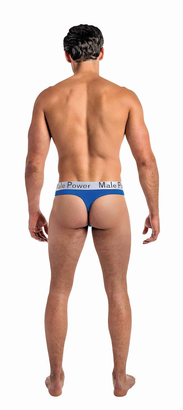 MP438227 Malepower Lo Rise Thong - Turquoise - Image 2