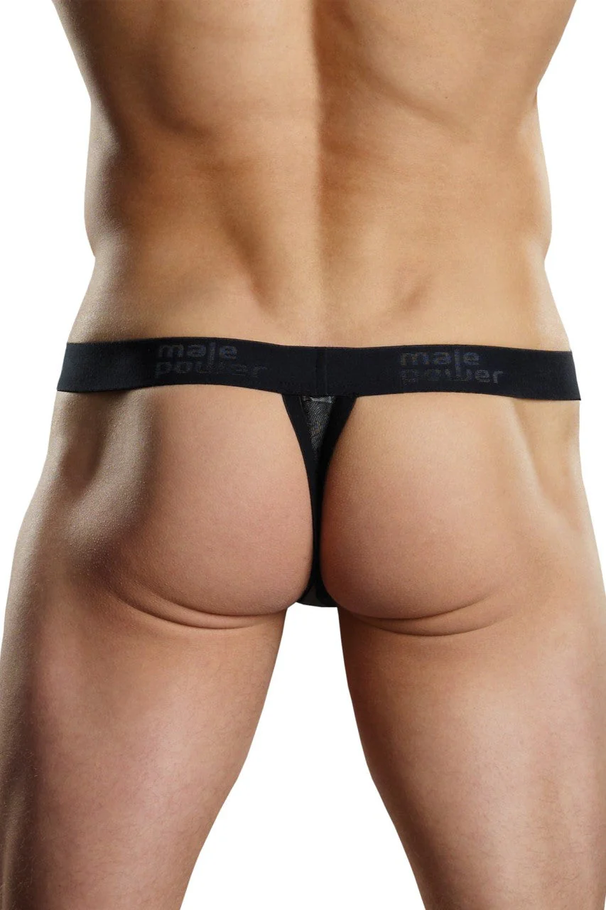 MP443206 Malepower Male Power Thong Silver - Image 4