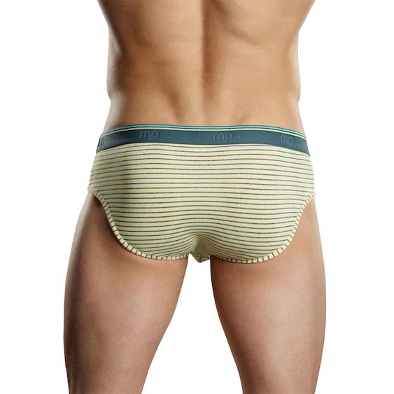 MP490208 Malepower Male Power Lo Rise Bikini Yellow/Grey - Image 2