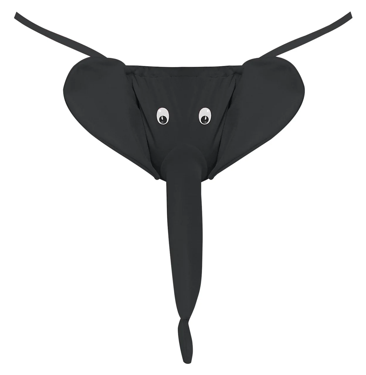 MPPAK708 Malepower Squeaker Elephant G-String - Black