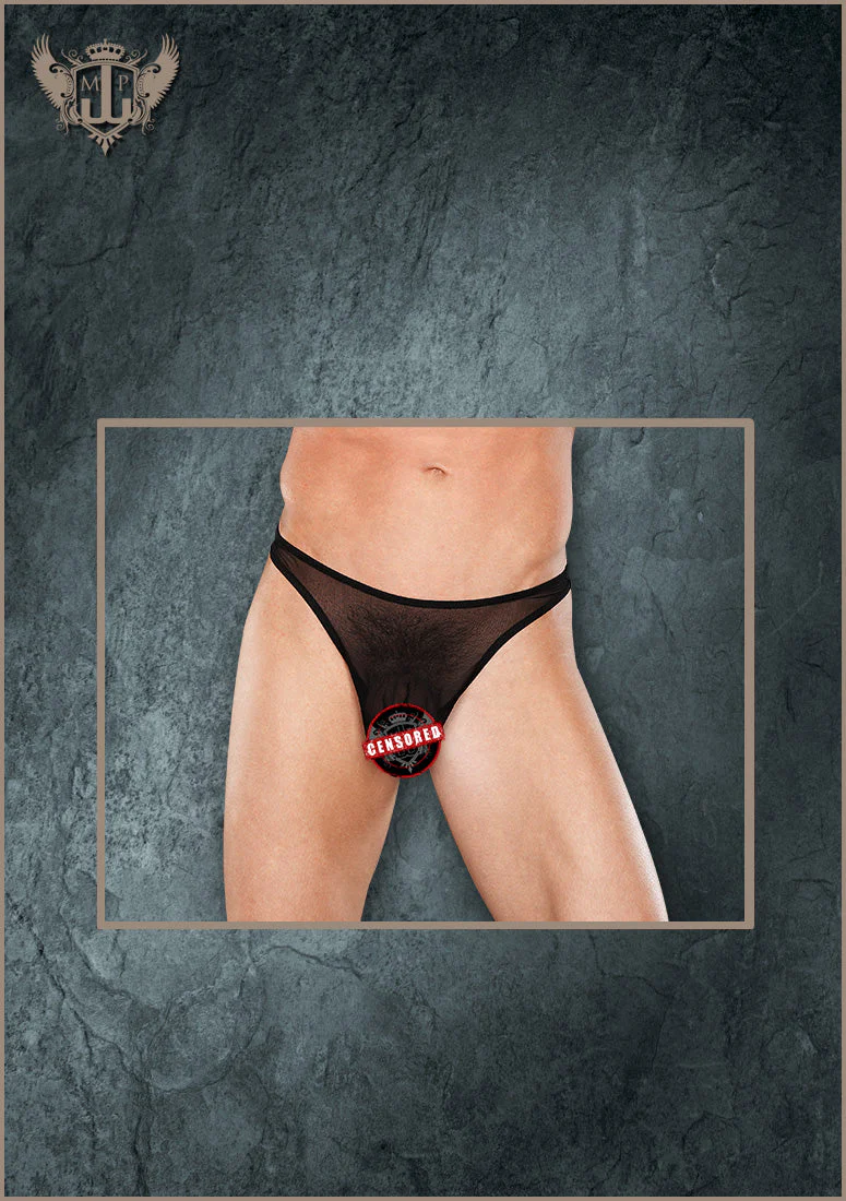 MPPAK817 Malepower Wonder Thong - Black - Image 2