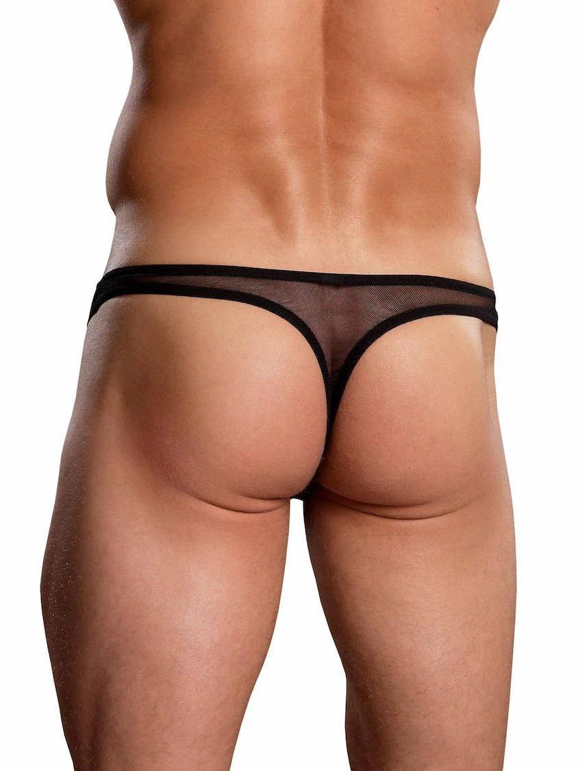 MPPAK882 Malepower Mini Pouch Thong - Black - Image 2