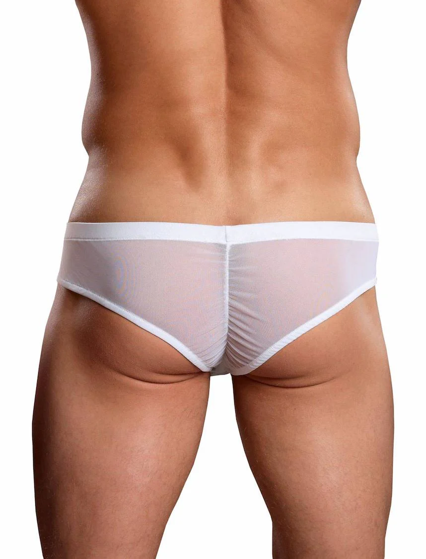MPPAK883 Malepower Shirred Pouch Manty - White - Image 2