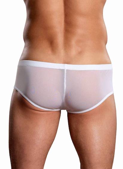 MPPAK885 Malepower Micro Mini Pouch Short - White - Image 2