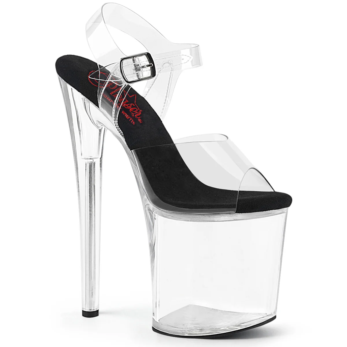Clear 8 Inch Glamour Models Sexy Shoes -  Pleaser NAUGHTY-808