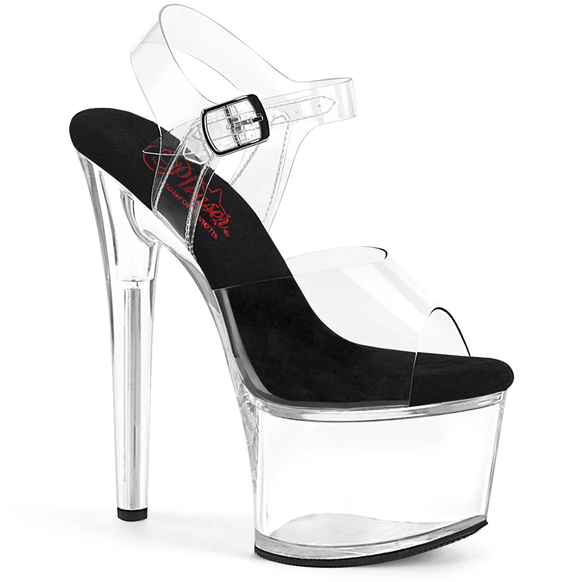 Clear 7 Inch Ladies Fetish Sexy Shoes -  Pleaser PASSION-708