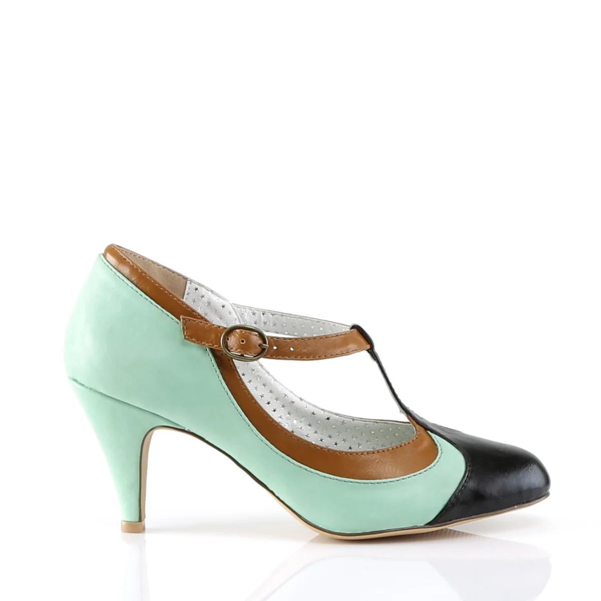 Mint 3 Inch Erotic Glam Heels - Pin Up Couture PEACH-03 - Image 5