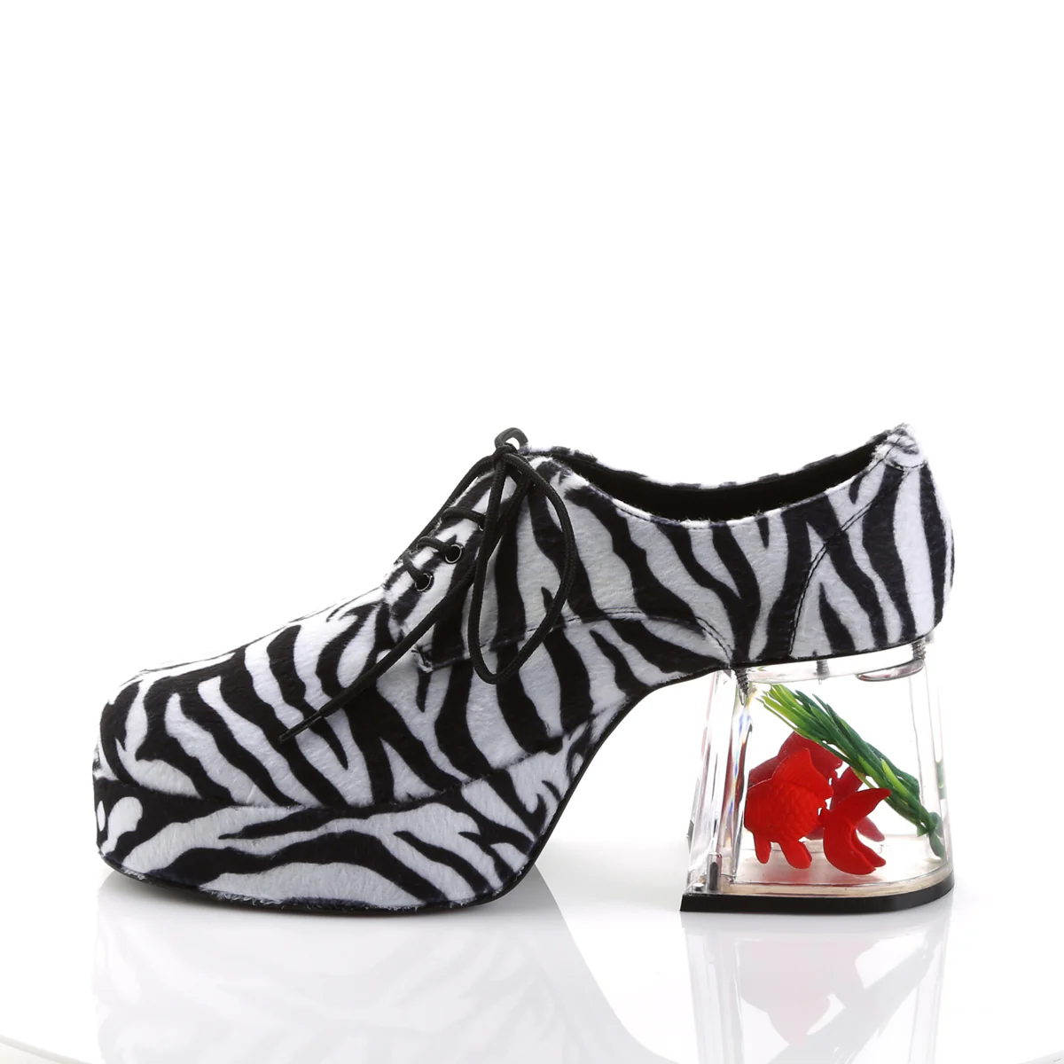 PIMP-02 Funtasma Zebra Fur Men's Shoes - Image 3