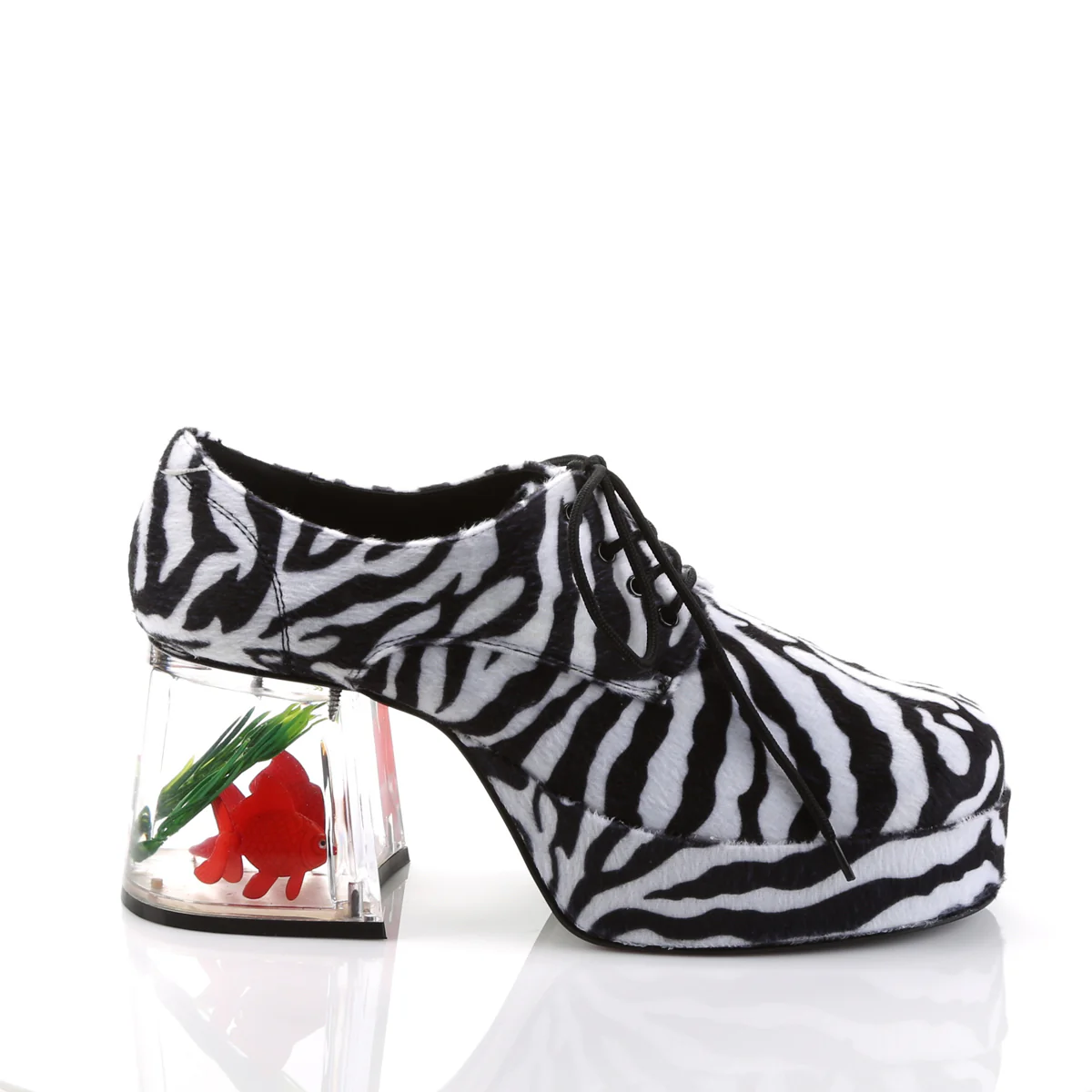PIMP-02 Funtasma Zebra Fur Men's Shoes - Image 5