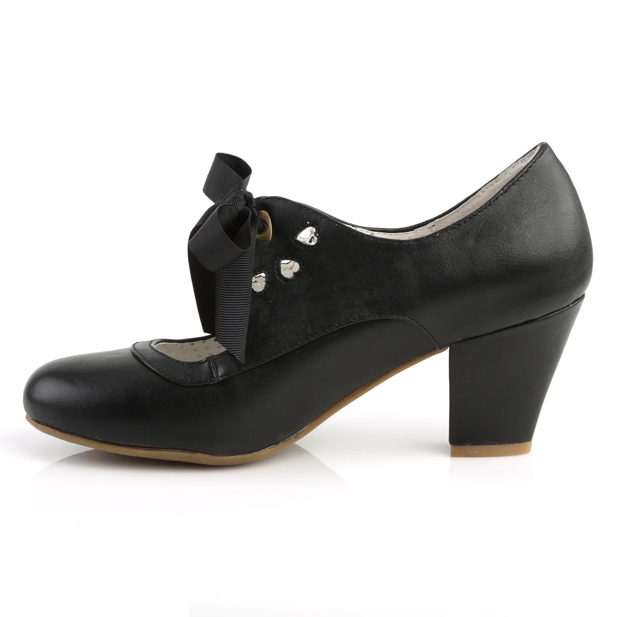 Black 2.5 Inch Vintage Glamour Heels - Pin Up Couture WIGGLE-32 - Image 3