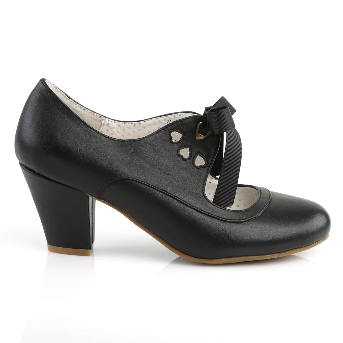 Black 2.5 Inch Vintage Glamour Heels - Pin Up Couture WIGGLE-32 - Image 5