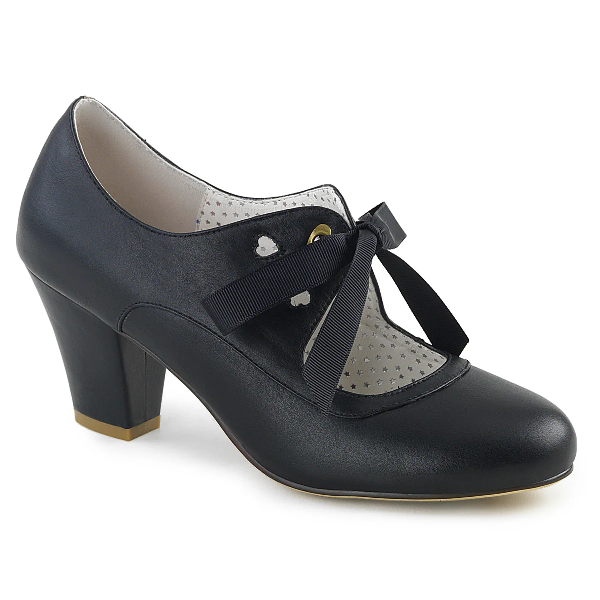 Black 2.5 Inch Vintage Glamour Heels - Pin Up Couture WIGGLE-32 - Image 6