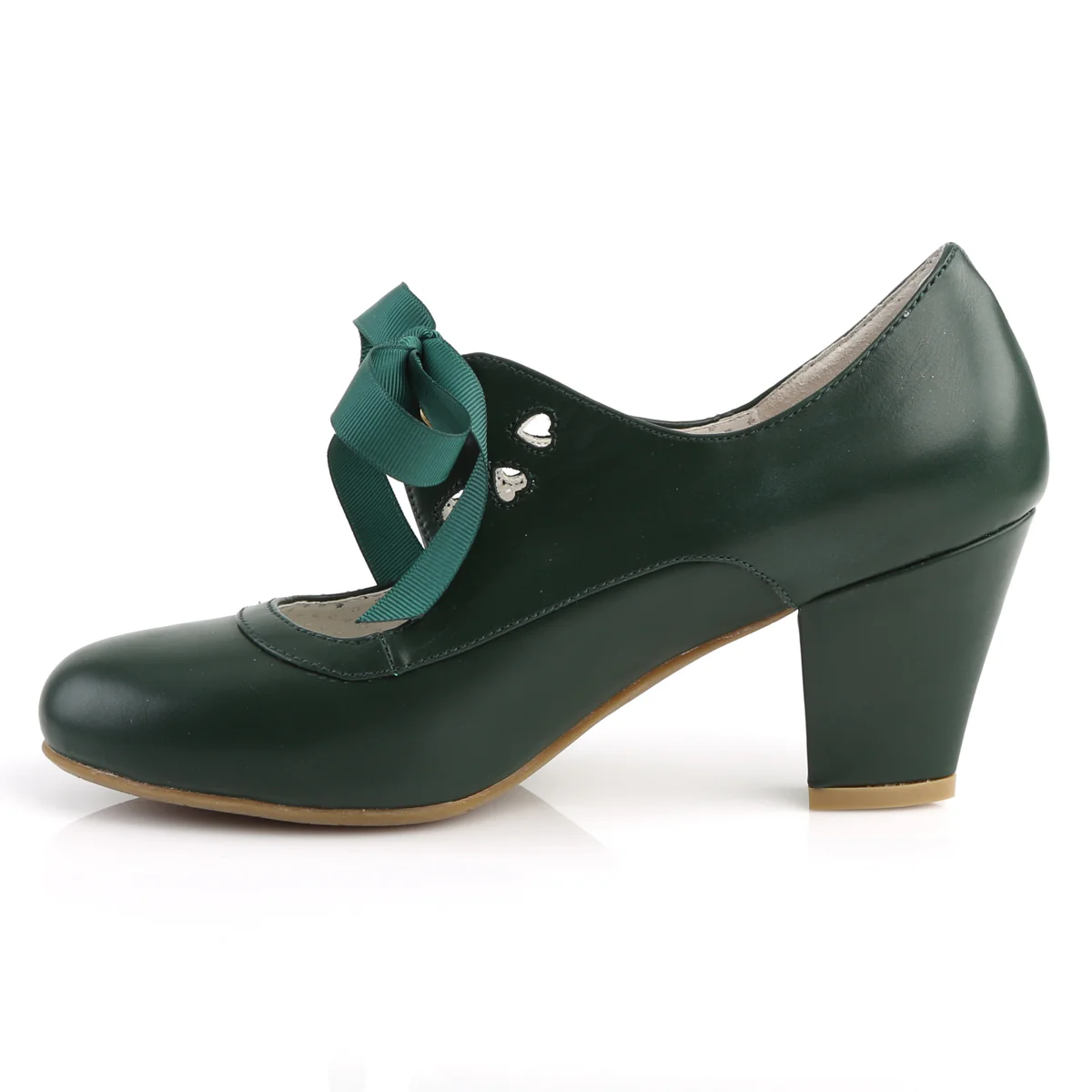 Green 2.5 Inch Sexy Heels - Pin Up Couture WIGGLE-32 - Image 3