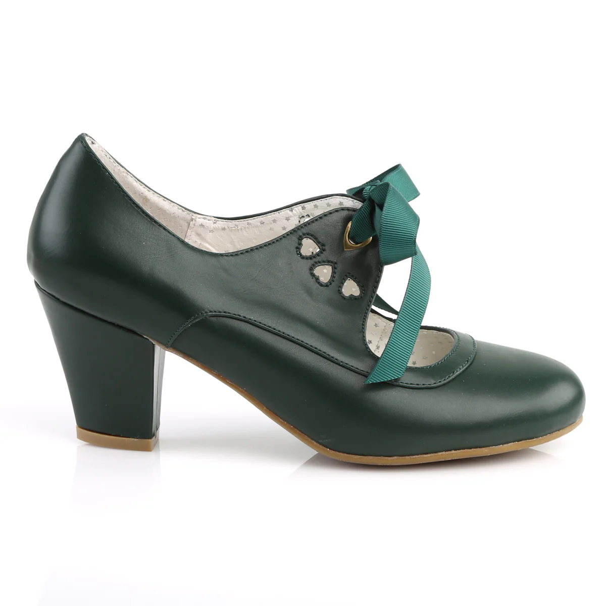 Green 2.5 Inch Sexy Heels - Pin Up Couture WIGGLE-32 - Image 5