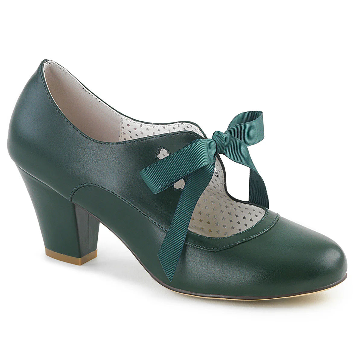 Green 2.5 Inch Sexy Heels - Pin Up Couture WIGGLE-32 - Image 6