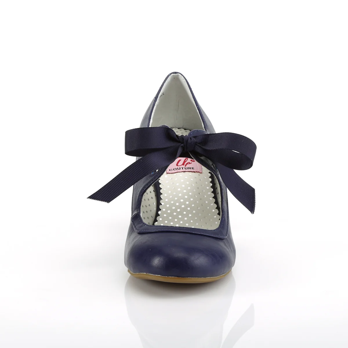 Navy Blue 2.5 Inch Retro Heels - Pin Up Couture WIGGLE-32 - Image 2