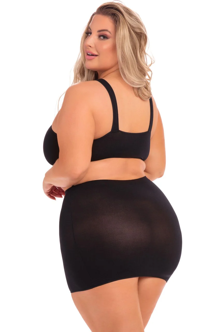 PL23074X Sexy Lingerie Bedroom Wear Been Seen 2pc Skirt Set - Image 2