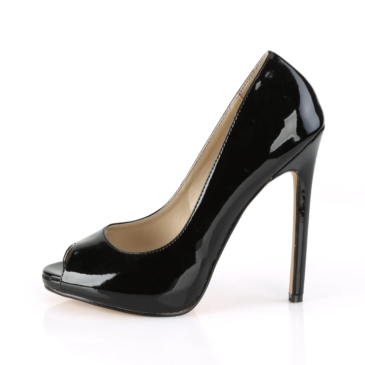 Black 5 Inch Provocative Single Sole Shoes - Pleaser SEXY-42 - Image 3