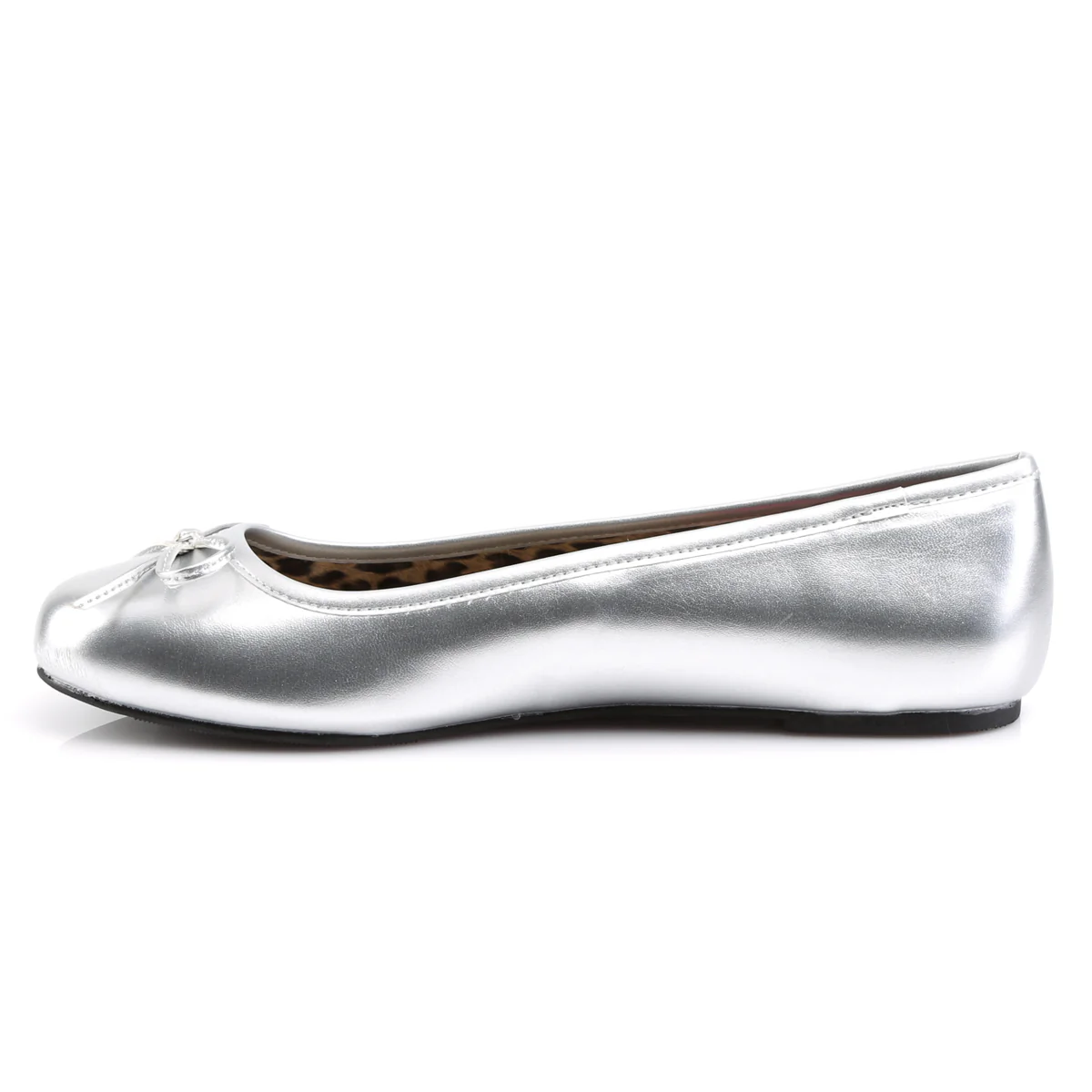 Silver Large Sizes Bedroom Heels - Pleaser Pink Label ANNA-01 - Image 3