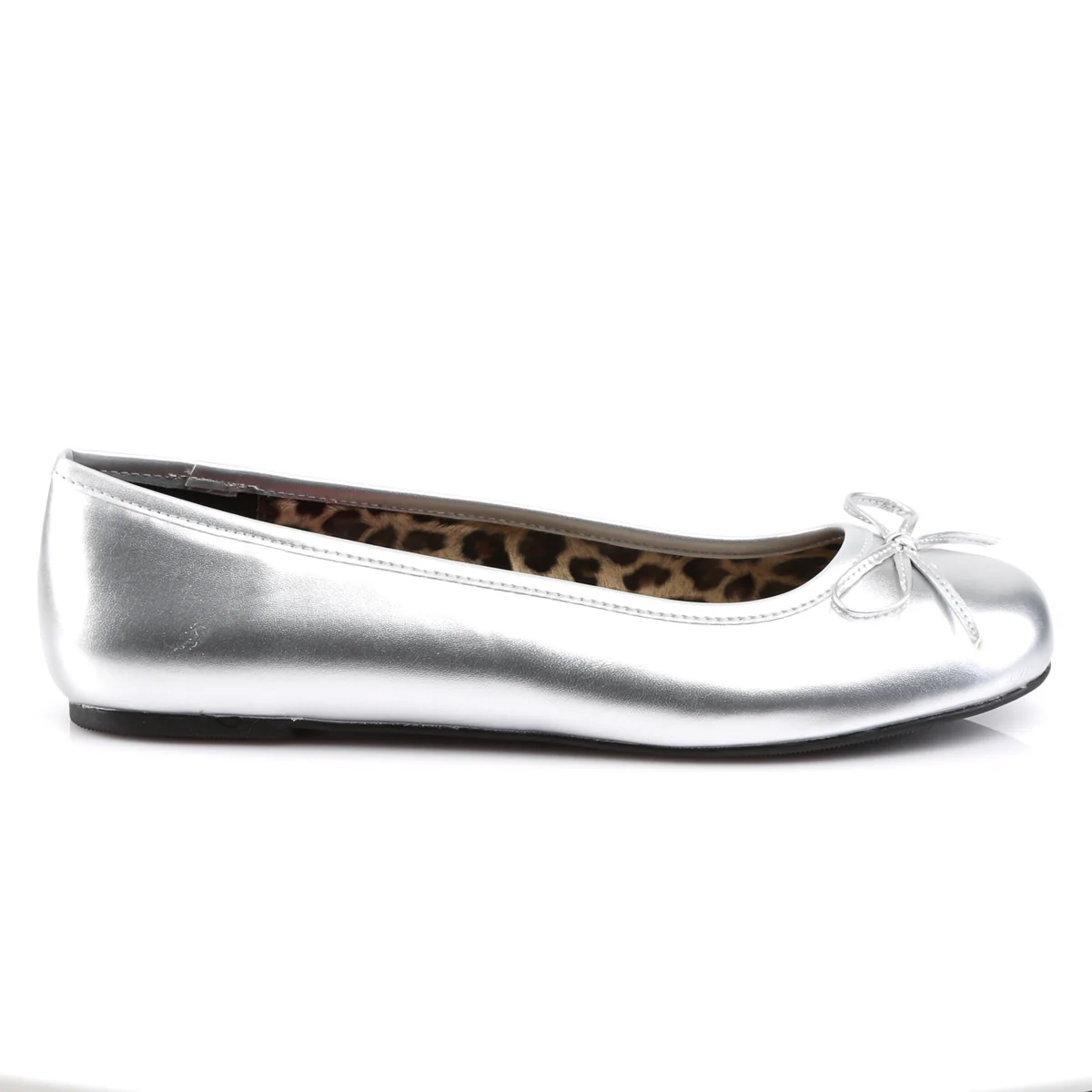 Silver Large Sizes Bedroom Heels - Pleaser Pink Label ANNA-01 - Image 5