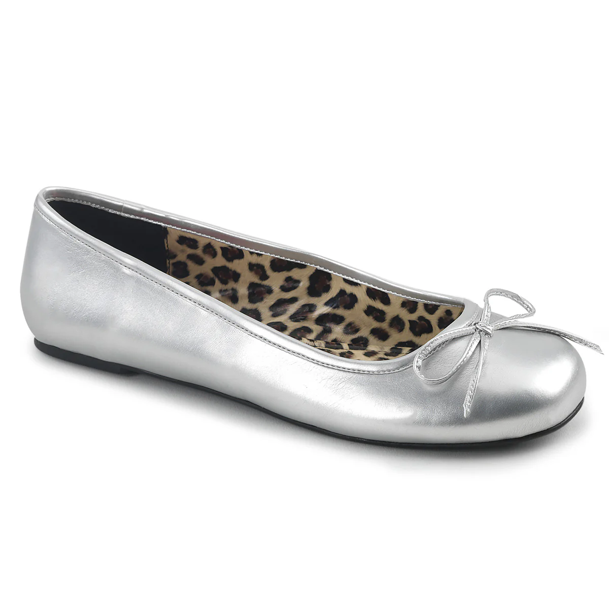 Silver Large Sizes Bedroom Heels - Pleaser Pink Label ANNA-01 - Image 6