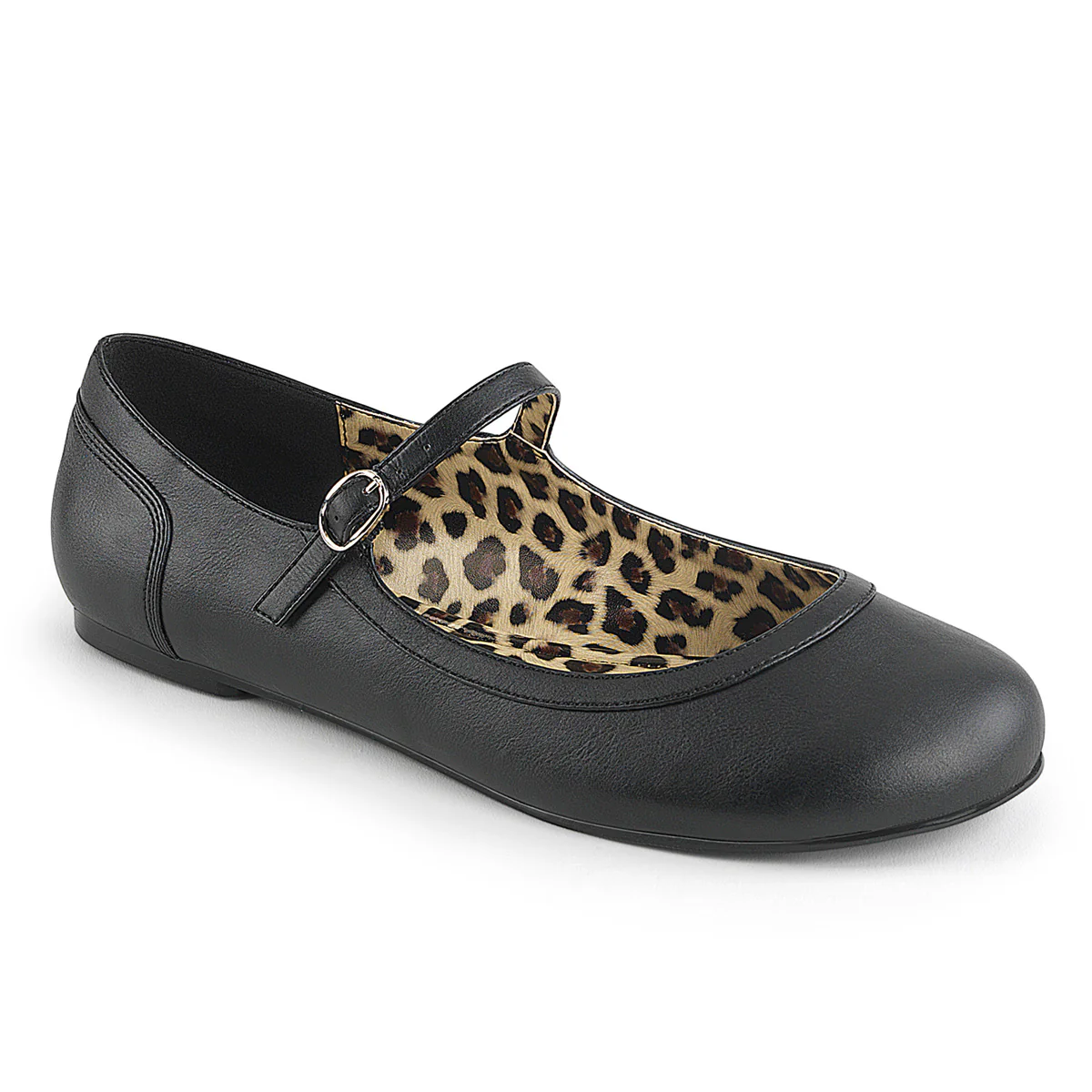 Black  Large Sizes Fetish Footwear -  Pleaser Pink Label ANNA-02 - Image 6