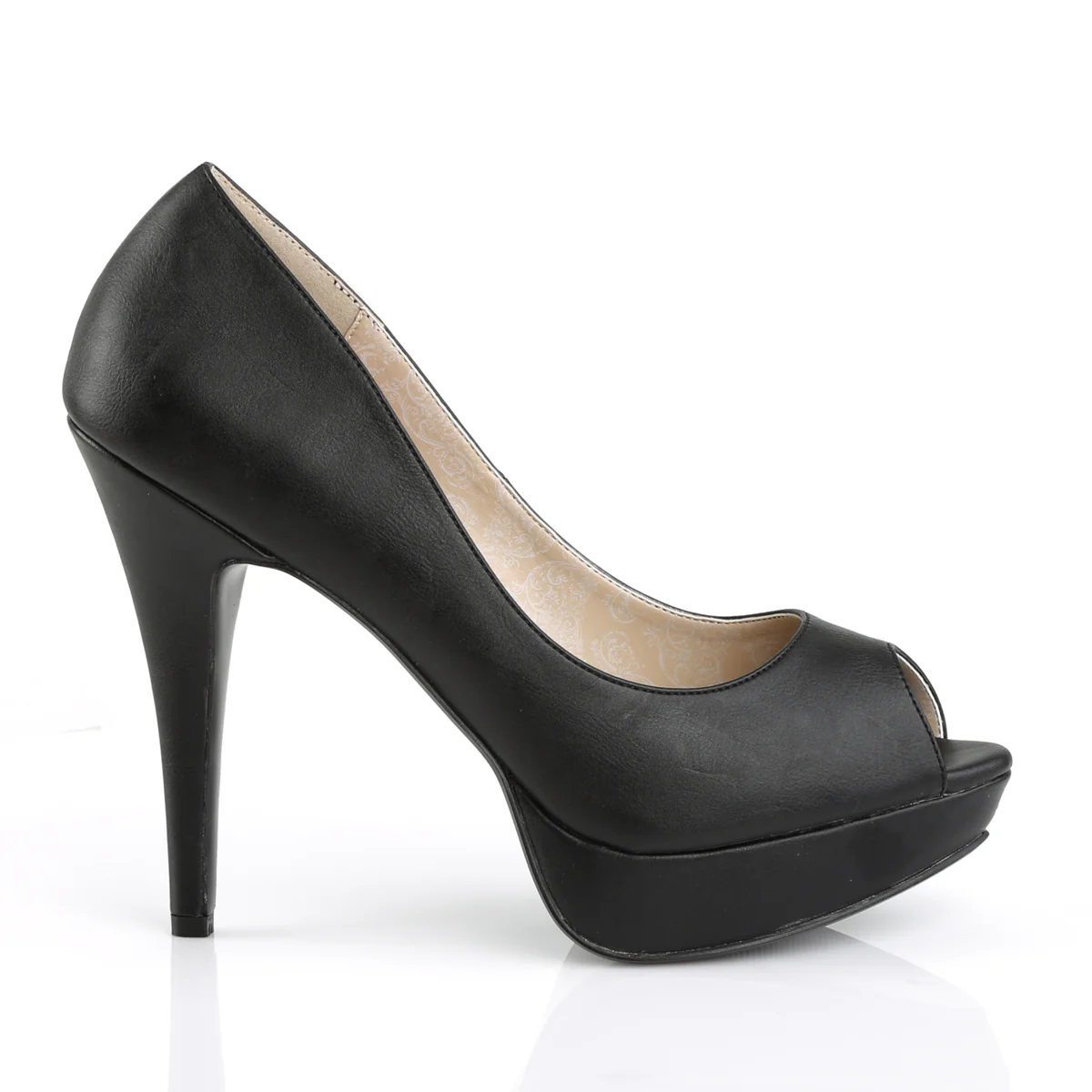 Black 5.3 Inch Fetish Platform Heels -  Pleaser Pink Label CHLOE-01 - Image 5
