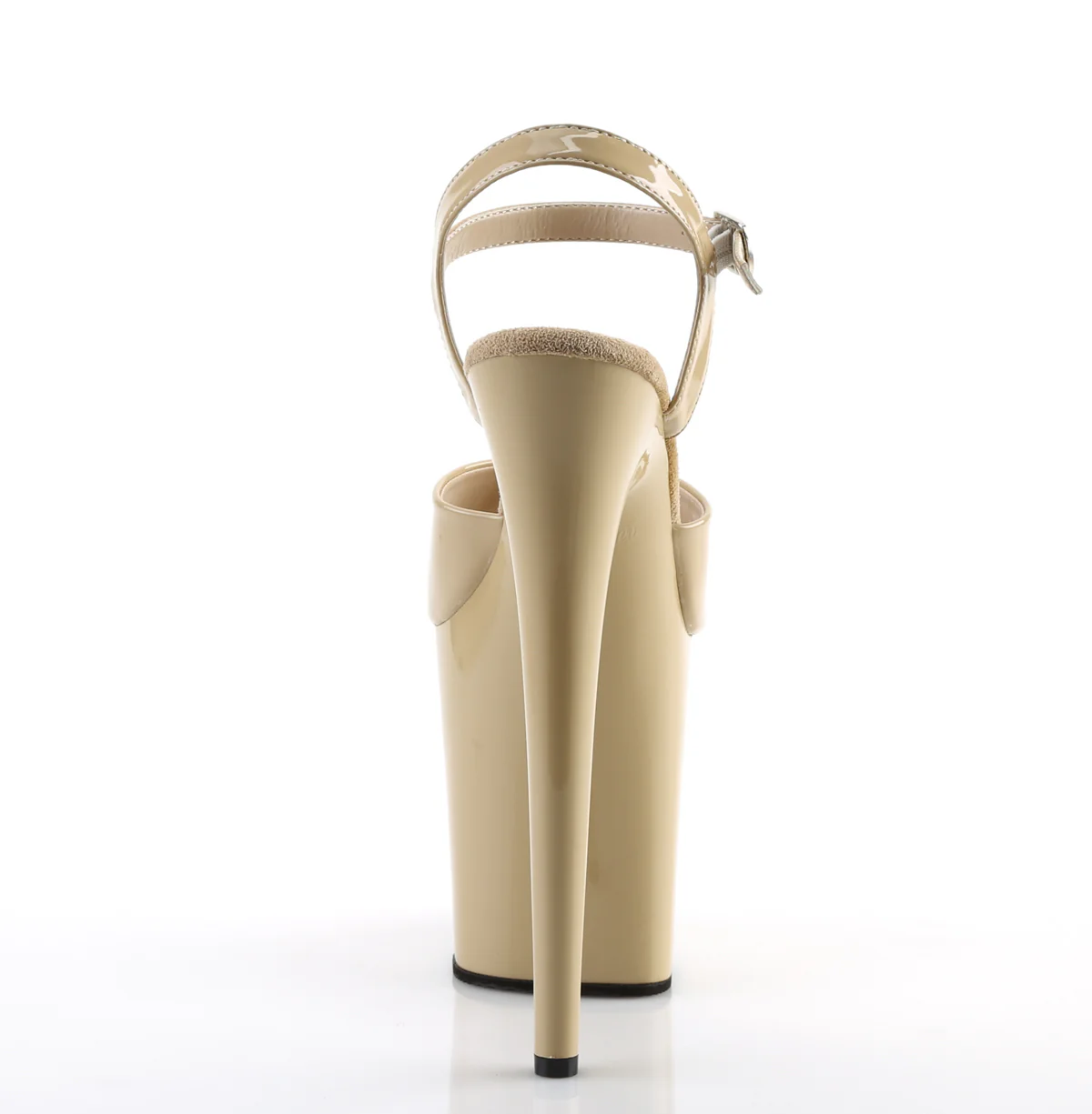 Cream 8 Inch Strippers High Pole Heels - Pleaser FLAMINGO-809 - Image 4
