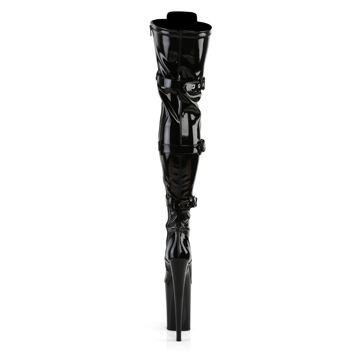 Black 9 Inch Very High Thigh Boots -  Pleaser INFINITY-3028 - Image 4