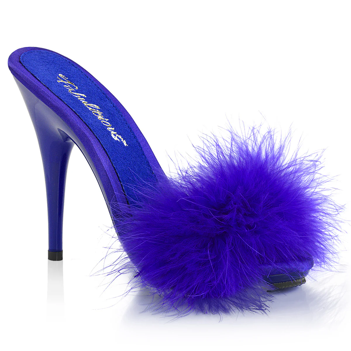 Blue 5 Inch Bedroom Shoes - Fabulicious POISE-501F