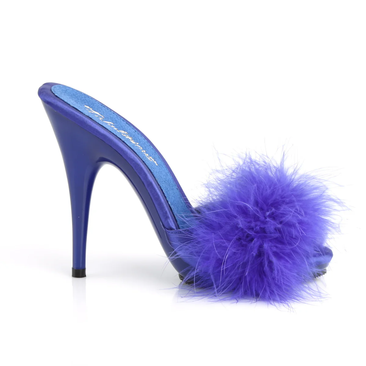 Blue 5 Inch Bedroom Shoes - Fabulicious POISE-501F - Image 4