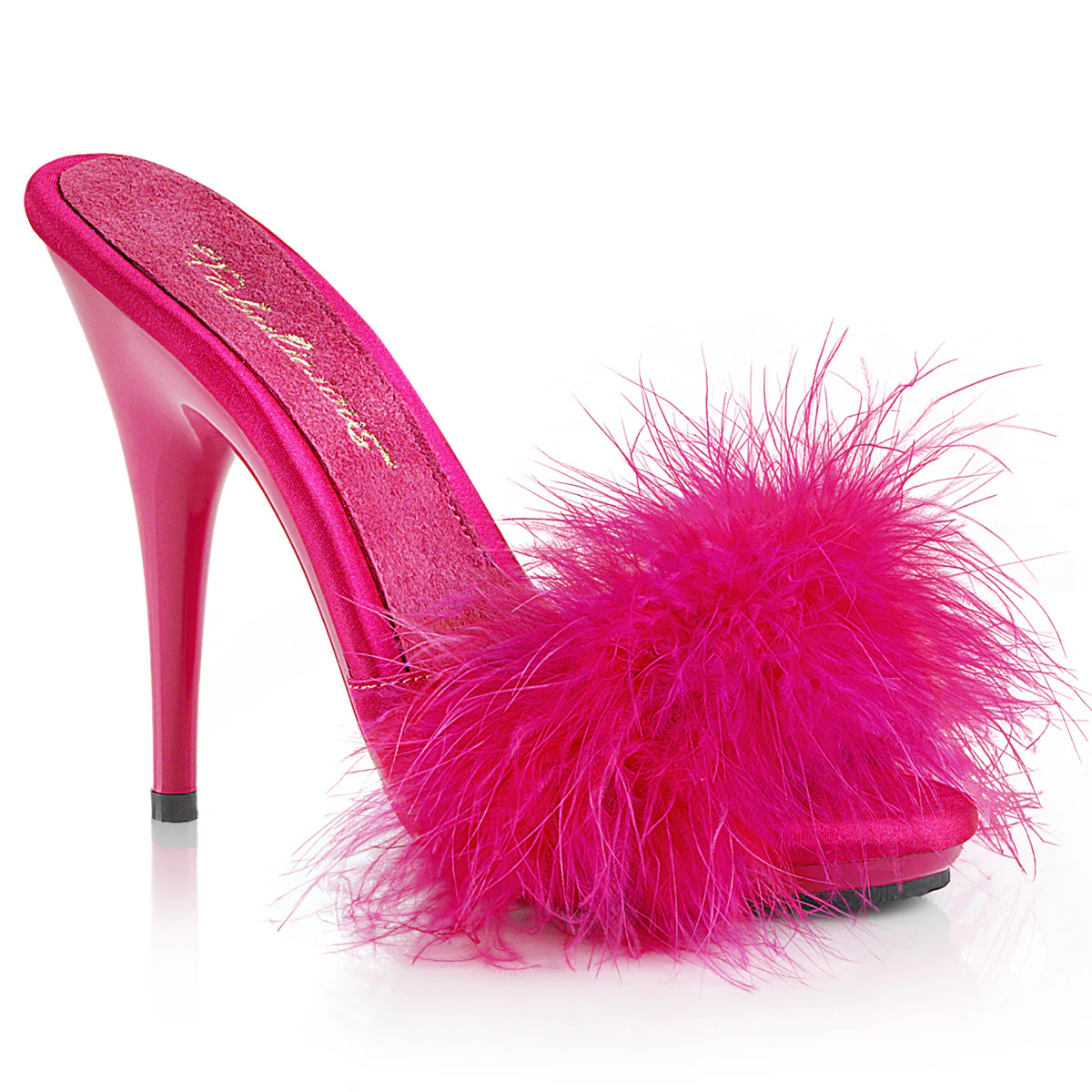 H. Pink 5 Inch Bedroom Shoes - Fabulicious POISE-501F - Image 6
