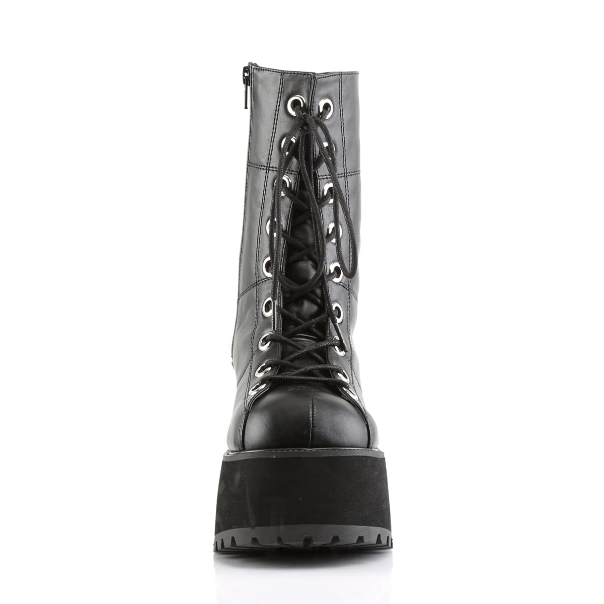 Black 3.8 Inch Alternative Women's Ankle Boots - Demonia Cult RANGER-301 - Image 2