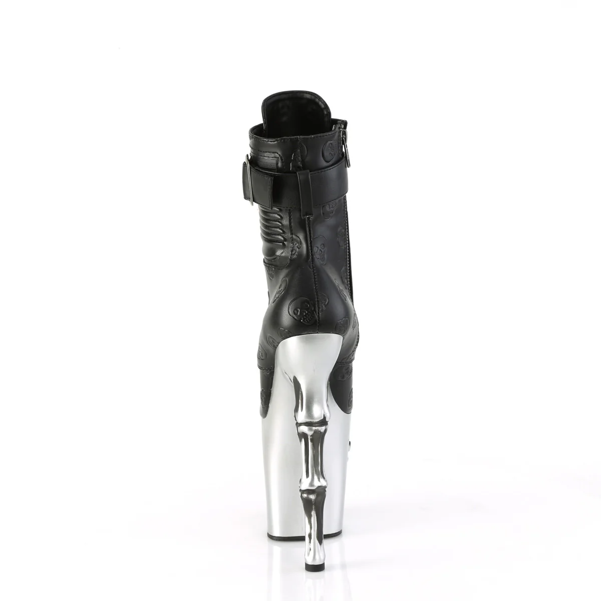 Black 8 Inch Pole Dance Ankle Boots - Pleaser RAPTURE-1020STR-02 - Image 4