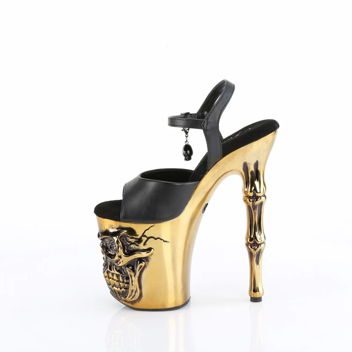 Black 8 Inch Fetish Pole Platform Heels - Pleaser RAPTURE-809-LT - Image 3