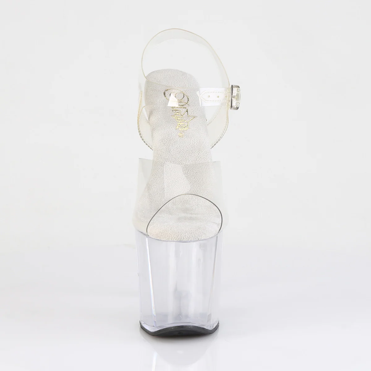 Clear 8 Inch Pole Dancing Platform Shoes - Pleaser RAZZLE-808 - Image 2