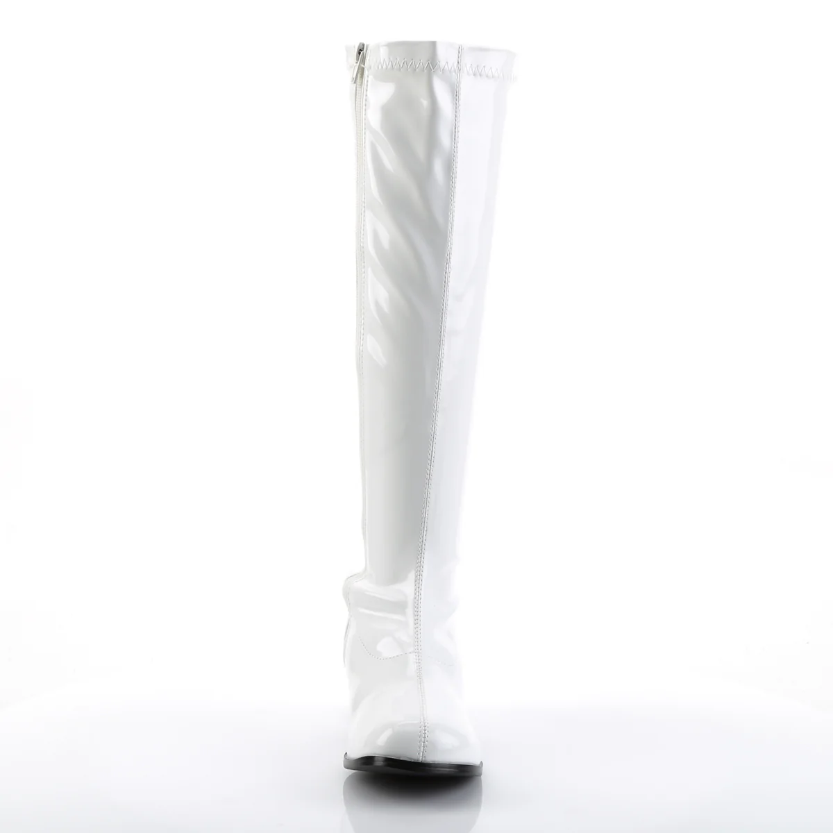 White 2 Inch Retro Boots -  Funtasma RETRO-300 - Image 2
