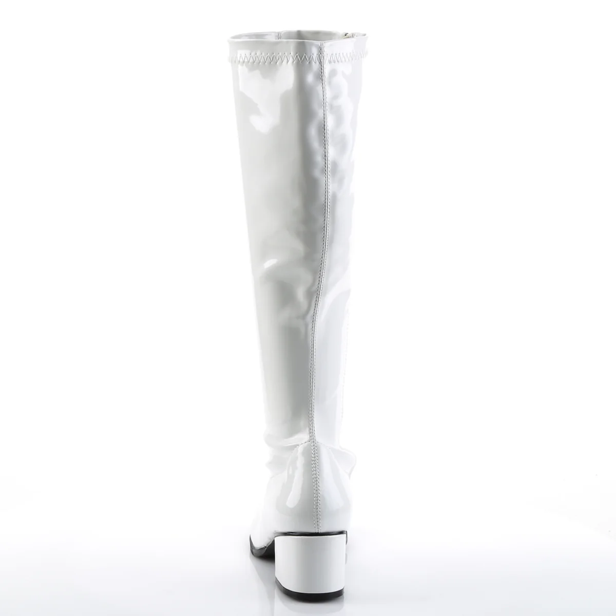 White 2 Inch Retro Boots -  Funtasma RETRO-300 - Image 4