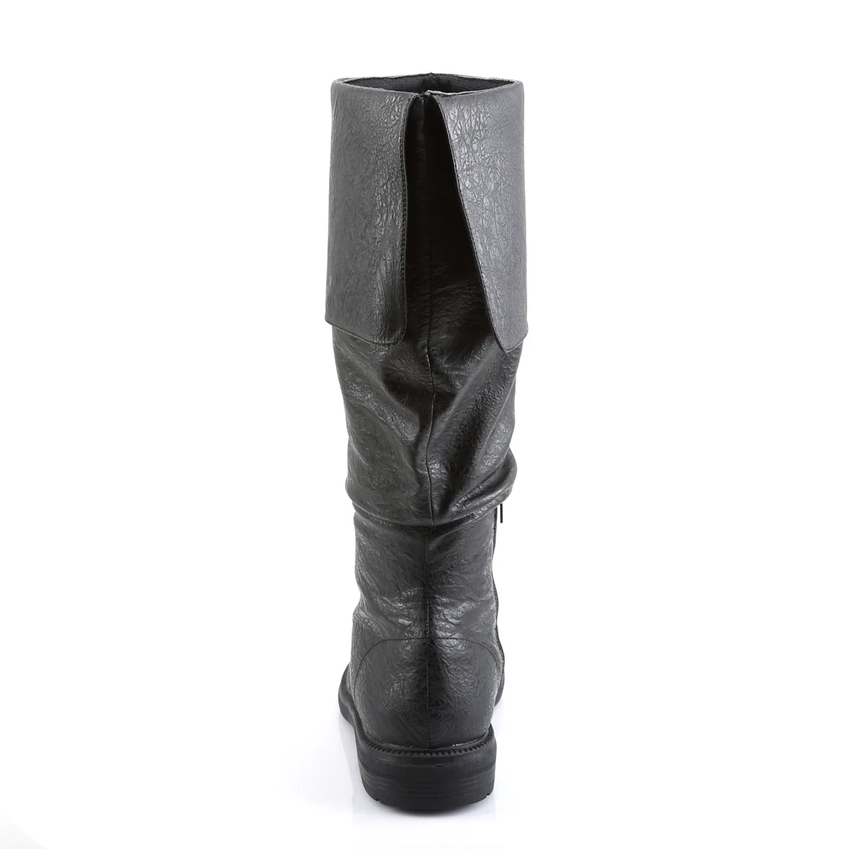 ROBINHOOD-100 Funtasma Black Distressed Pu Men's Boots - Image 4